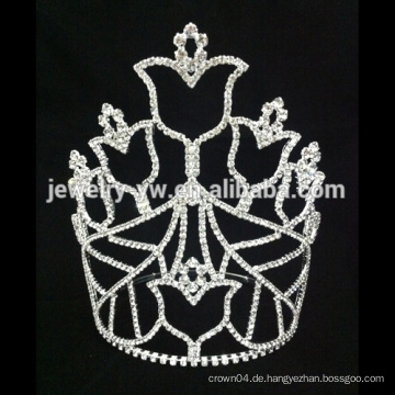 Weiße Braut-Tiara Hochzeit Haar Krone benutzerdefinierte Braut Krone